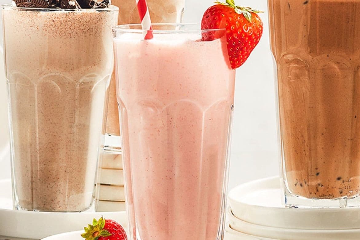 Lait Frappe au Fraise / Strawberry Milkshake