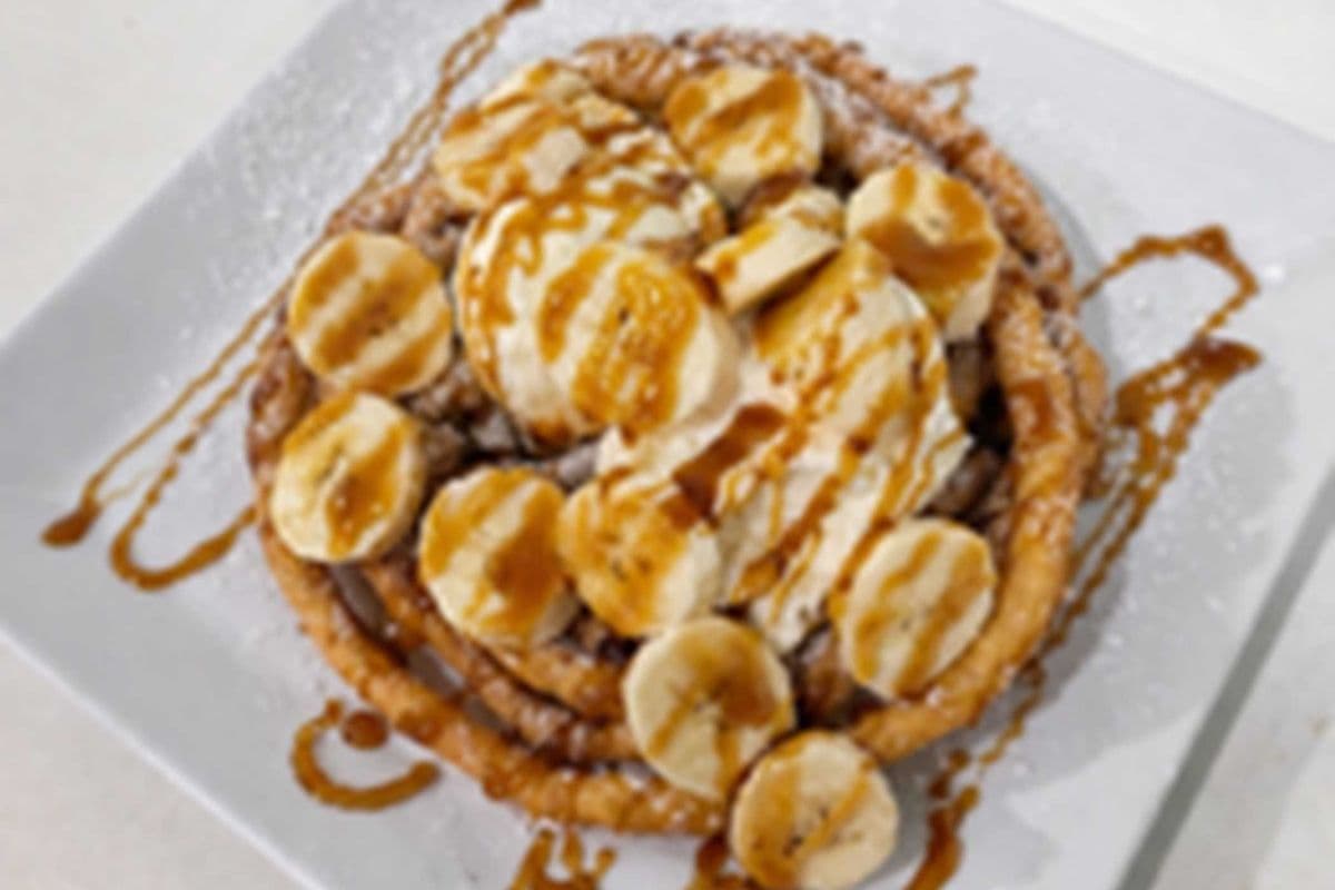 Caramel Funnel Cake