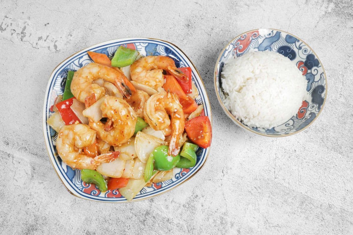 48. Crevette sauté style thaïlandais