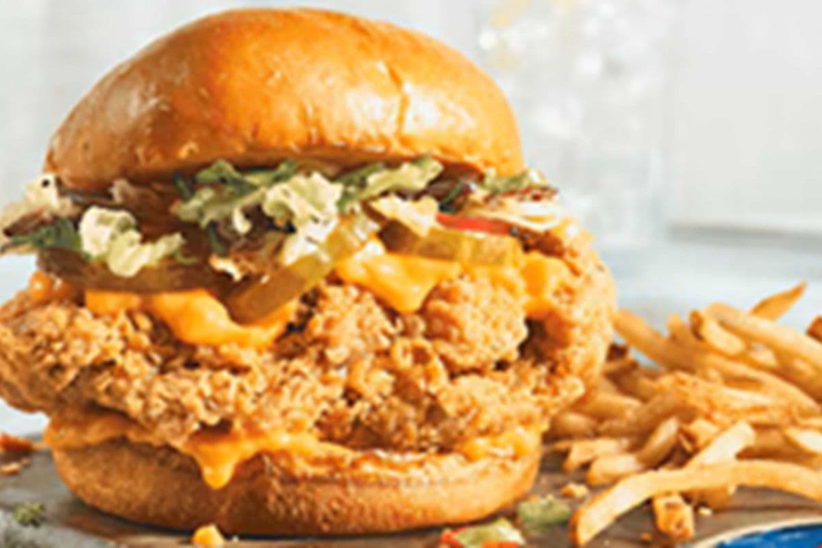 Chicken Burger with Fries