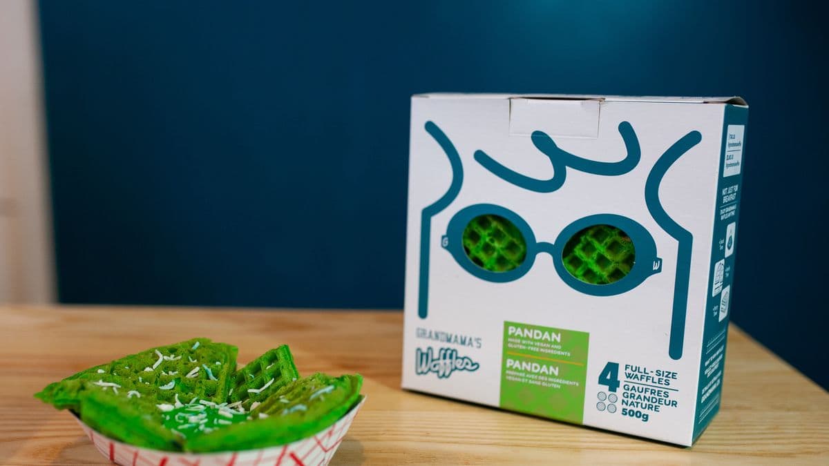 Pandan Waffles
