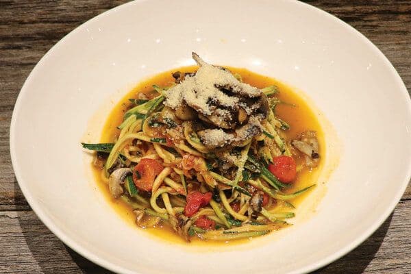 Mushroom Zucchini Pasta