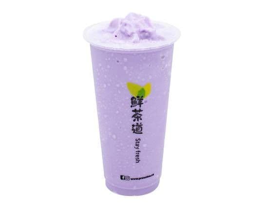 Taro Slush with Red Bean