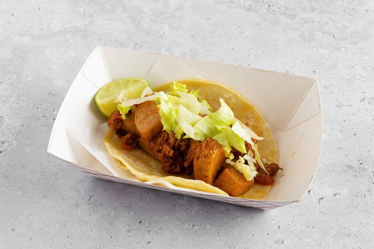 Vegan Chorizo and Potatoes Taco