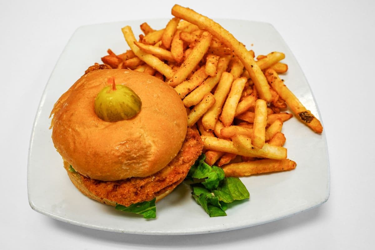 Chicken Burger and Side