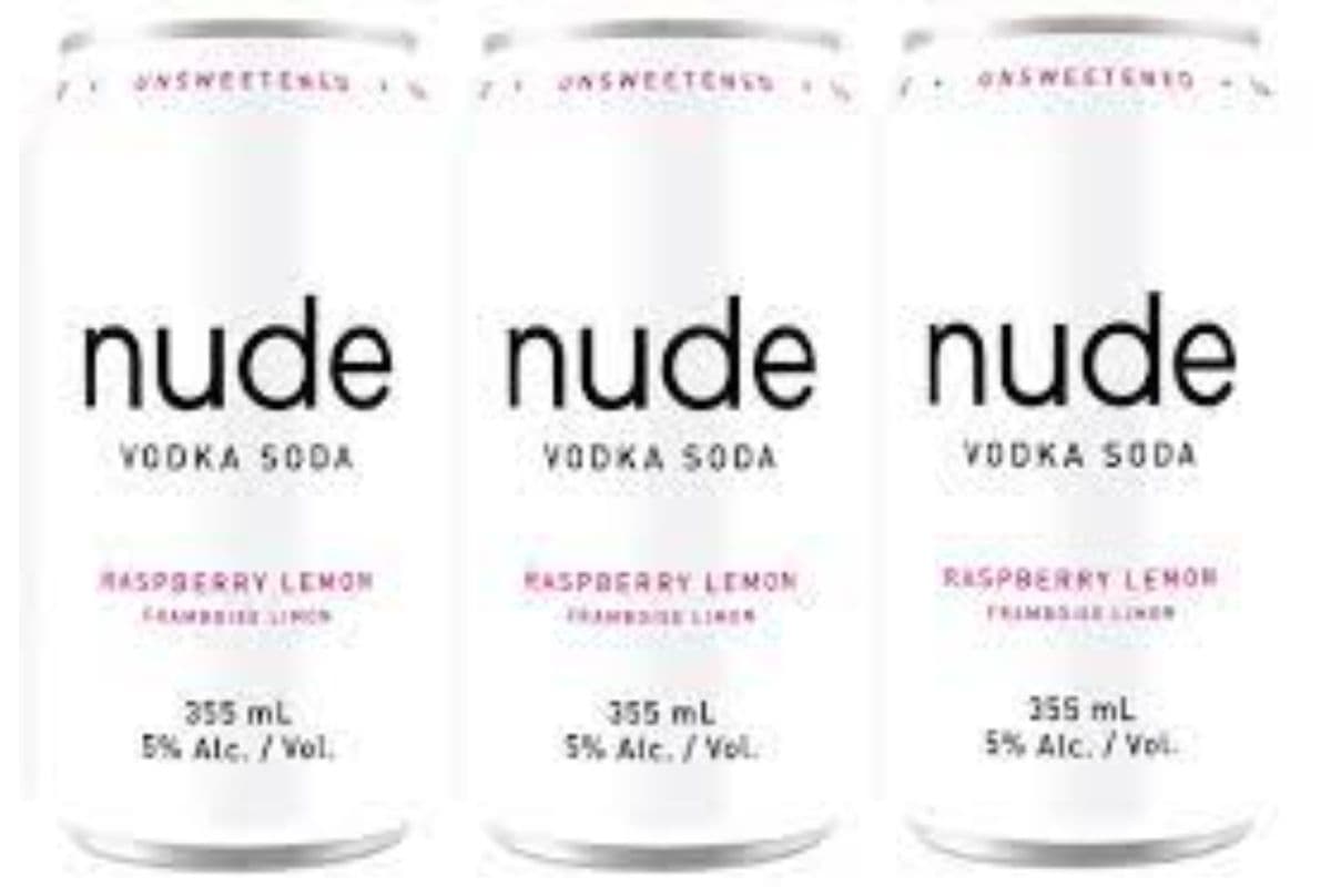 Nude Vodka Soda Raspberry Lemon (6 Cans) (6PK)