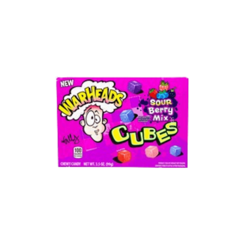 Sour Berry Mix Cubes Warheads Theater Box - USA (3.5oz)