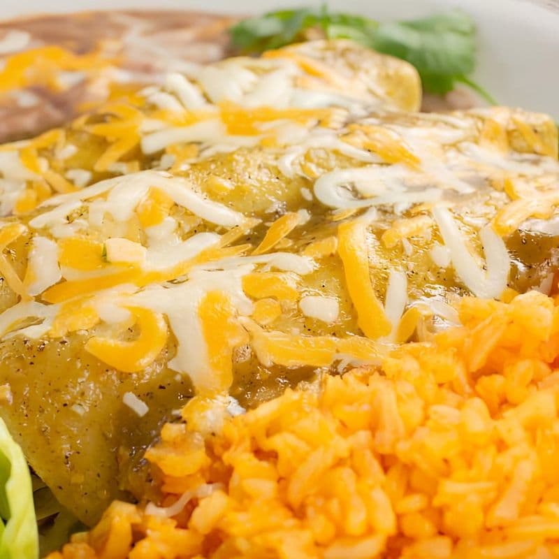 Bean and Cheese Enchiladas