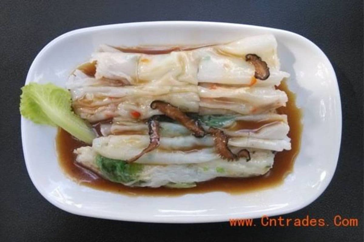 B10. Mixed Fungus and Shredded Pork Rice Noodle Roll 杂菌肉片肠