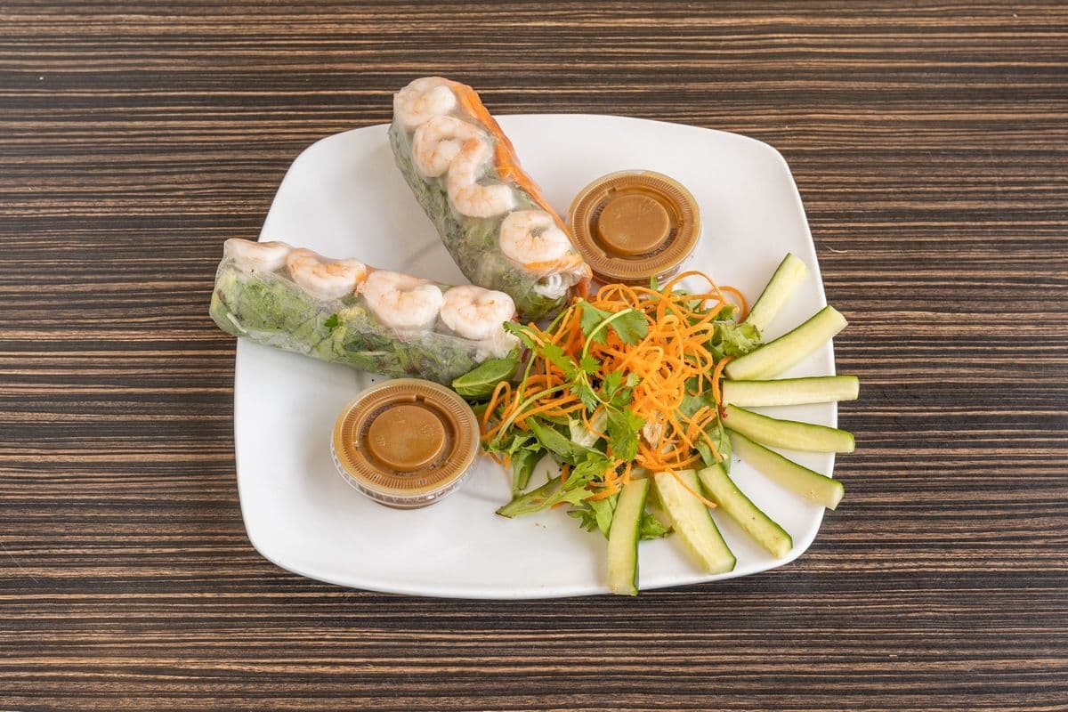 Rouleau printemps au crevette (1 mcx) / Shrimp spring roll(1 pcs)