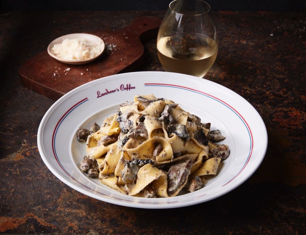 Truffle Mushroom and Cream Pappardelle