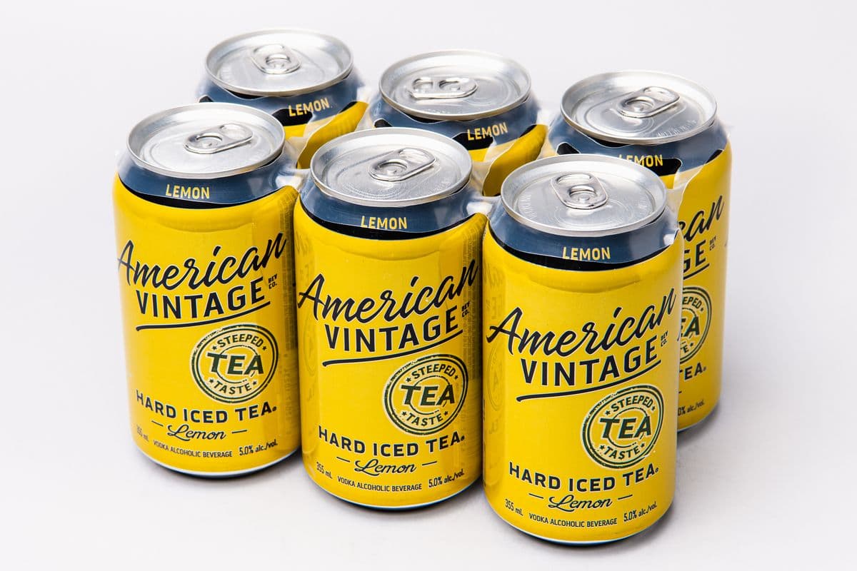 American Vintage Hard Ice Tea Lemon (6 x 355 ml Cans)