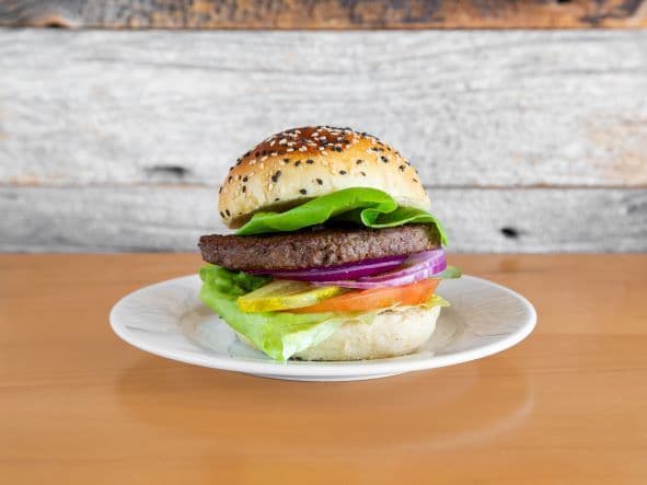 Plant Based Burger and One Side