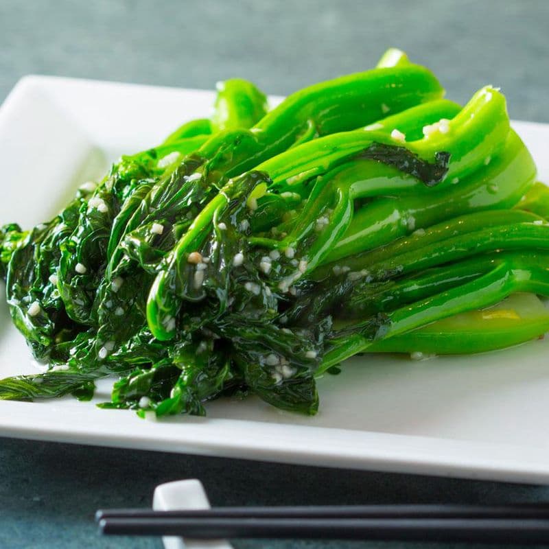 Gai Lan (Chinese Broccoli) with Garlic Sauce 蒜茸芥蘭