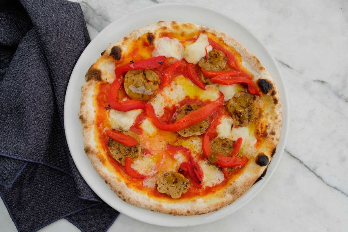 Plant- Based Sausage Pizza
