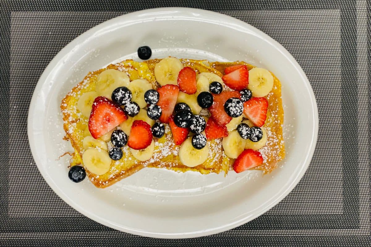 French Toast Topped with Fresh Fruit