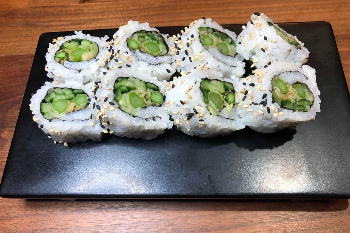 Asparagus Tempura Roll Sushi