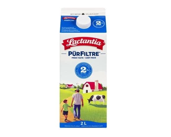2% Lactanicia Pur Filtre (2 L) 1002794