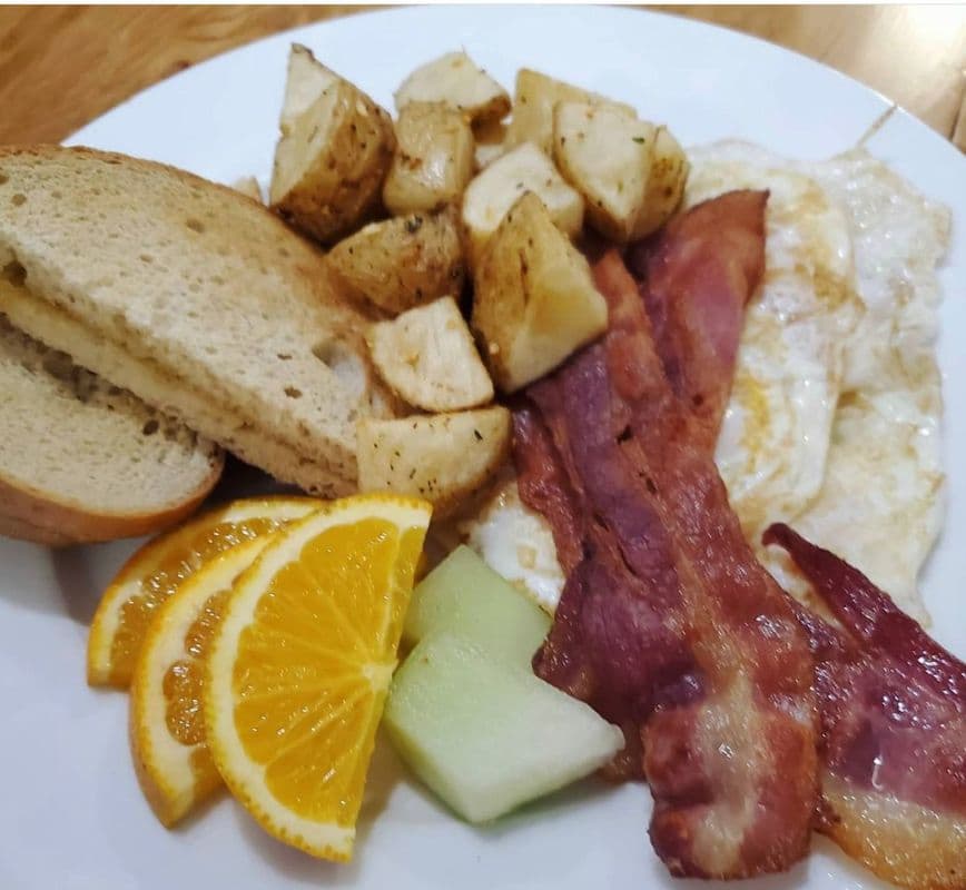 Toast Breakfast with Bacon