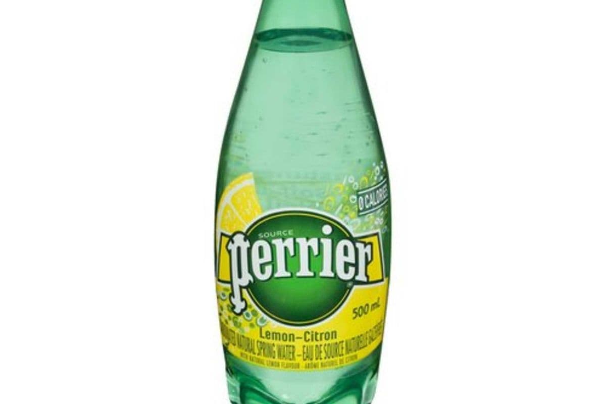Perrier Carbonated Water, Lemon (500 ml)