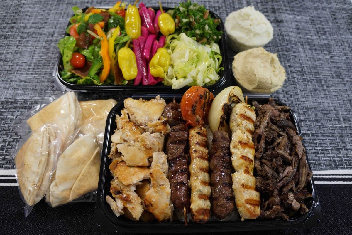 BBQ and Shawarma Plate for Four (30 mins prep time)