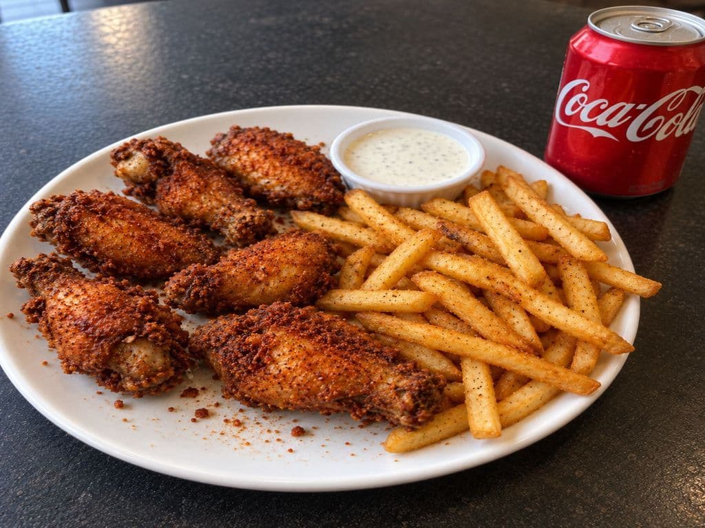Nashville Hot Wings Meal (10 pcs)