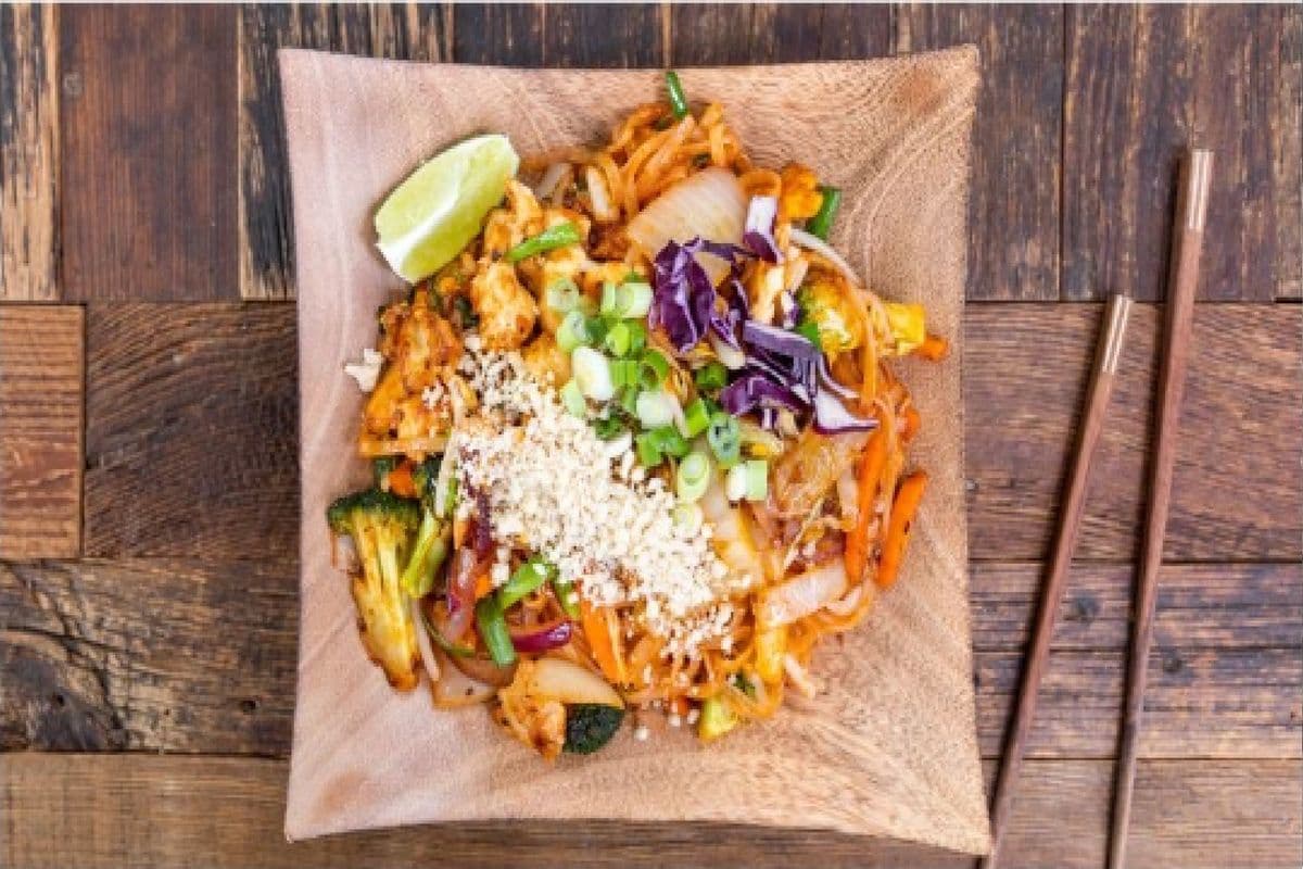 Pad Thai Noodles (Sauce Contains Gluten and Peanuts)