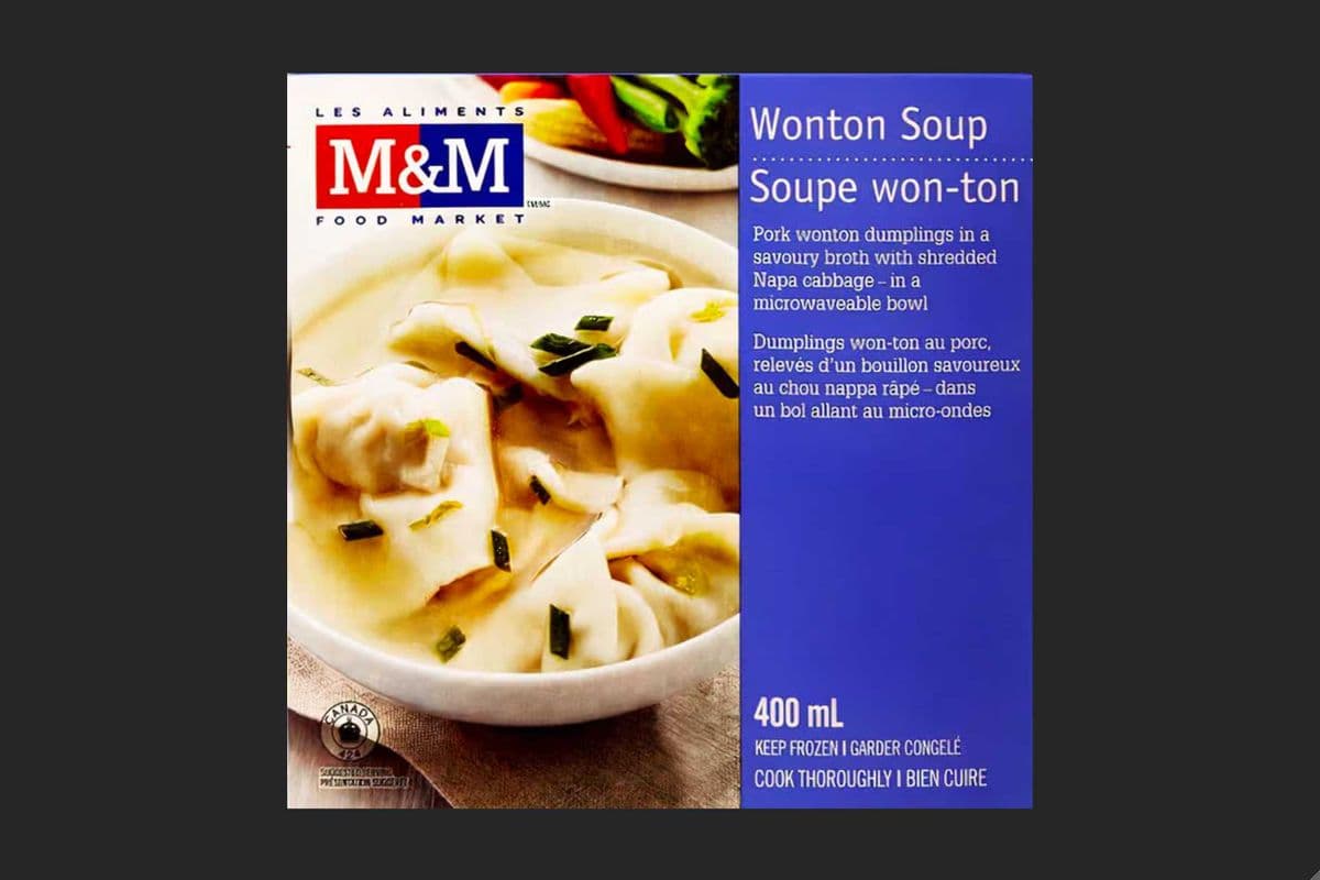 M&M Food Market Wonton Soup 400mL (224 Cal)