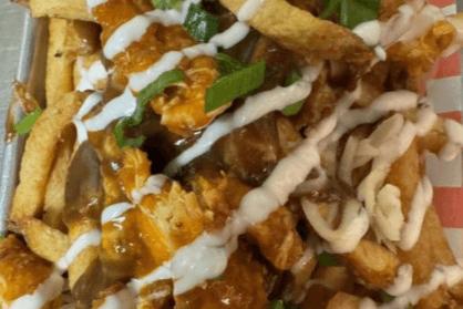 Buffalo Chicken Loaded Fries