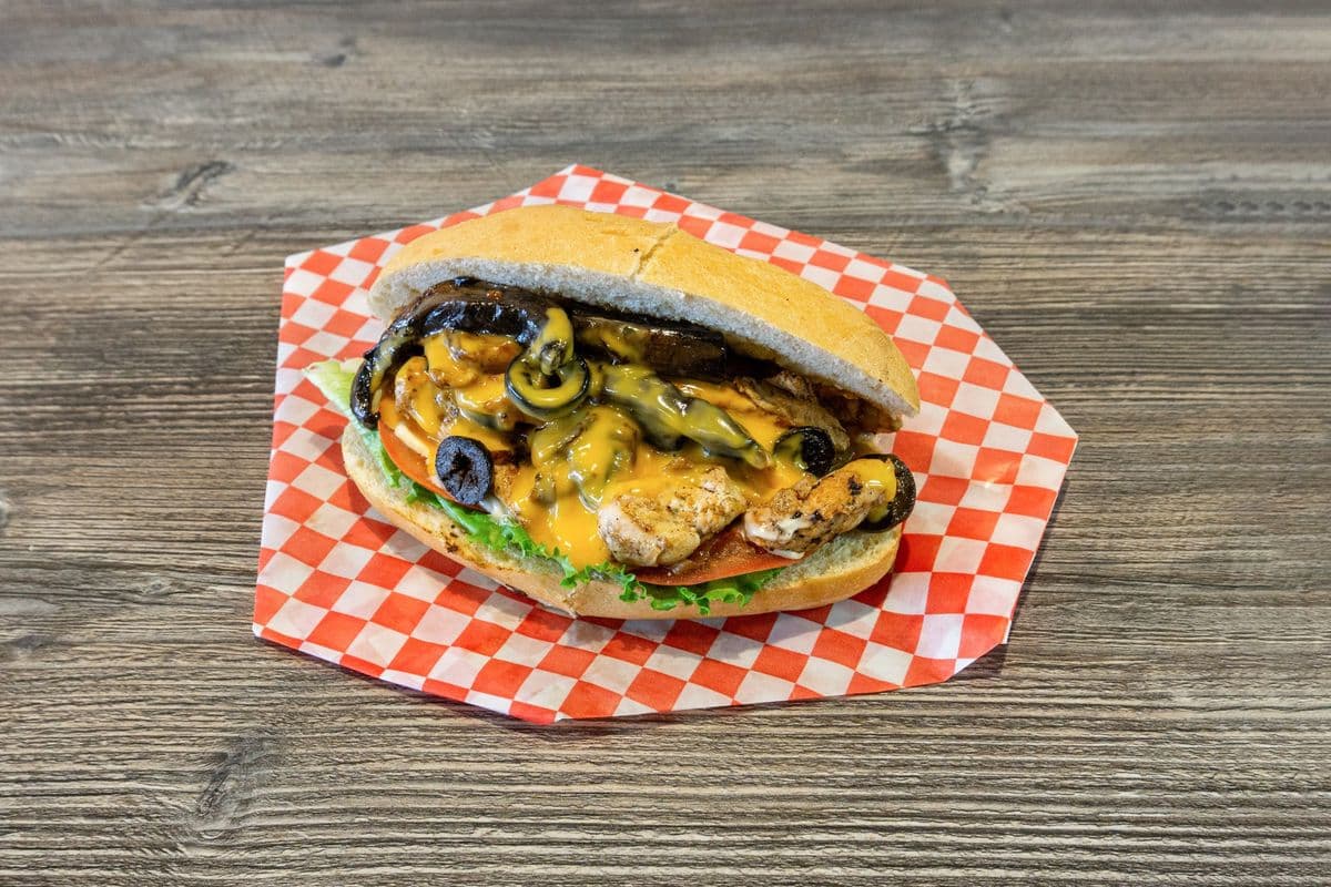 Chicken Philly Cheese Steak Sandwich