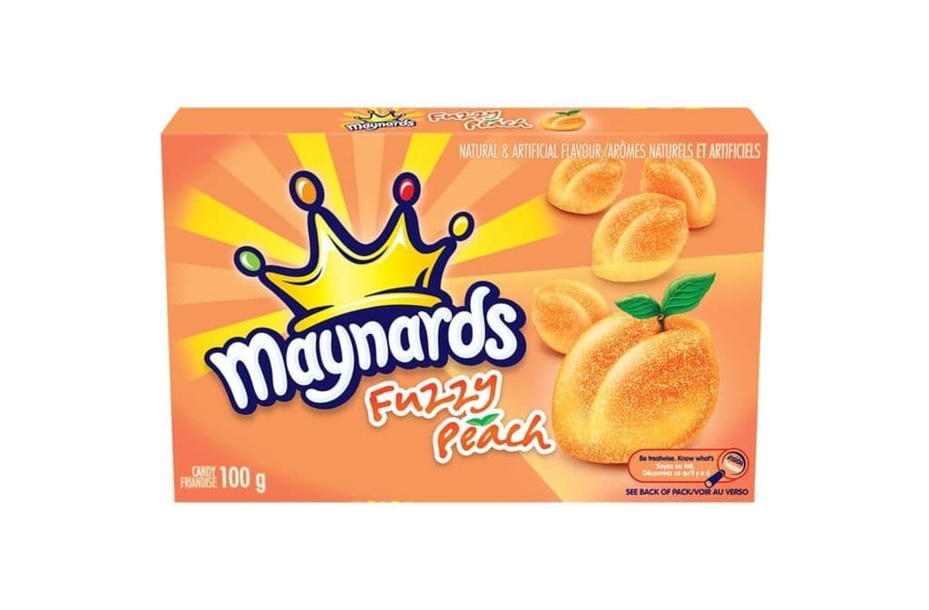 Maynards Fuzzy Peach Box 100g