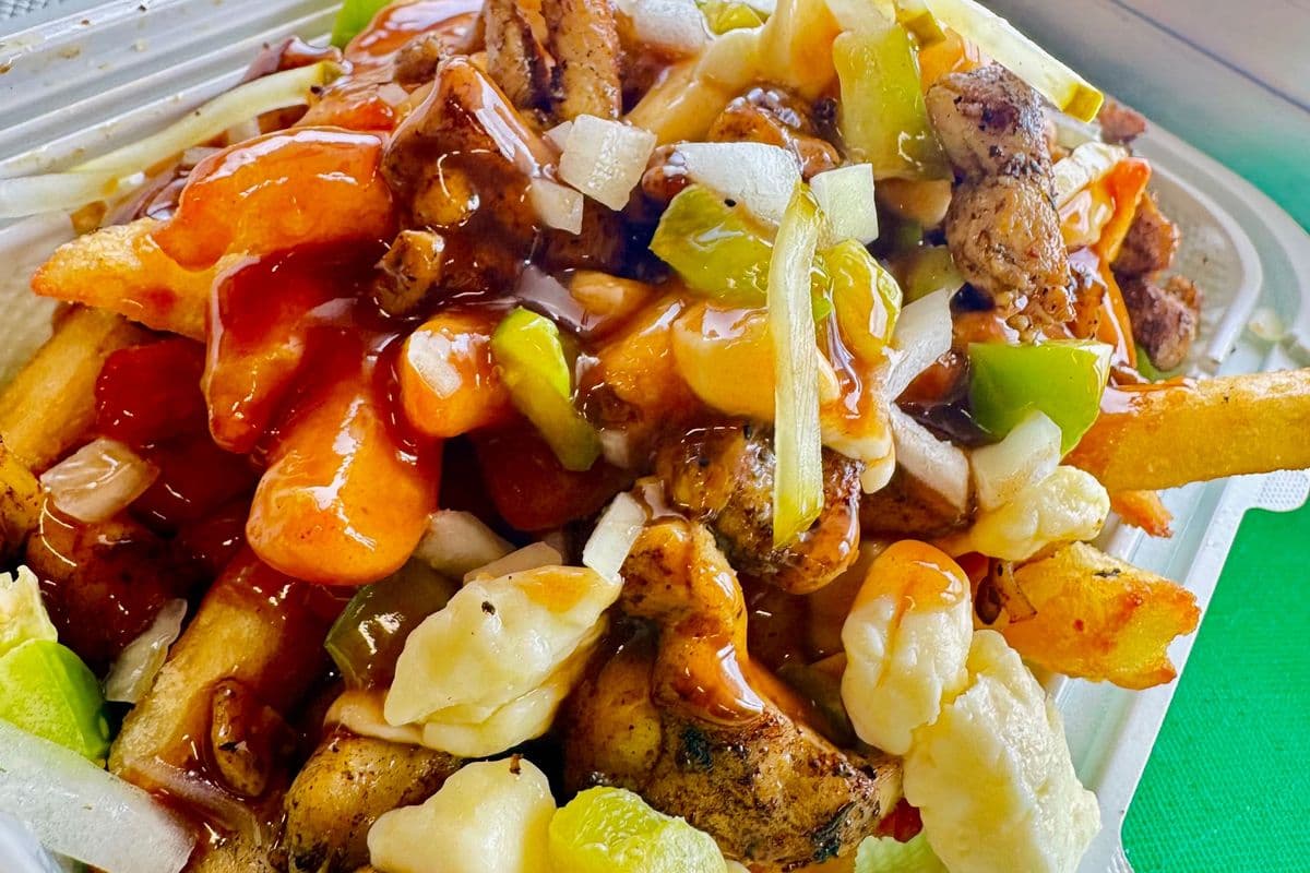 Scottish poutine with Chicken fingers