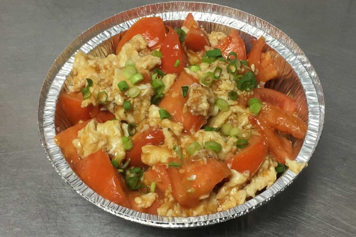Stir Fried Egg with Fresh Tomatoes