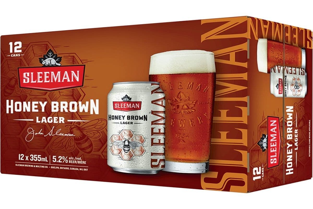 Sleeman Honey Brown Lager Can (12 x 355ML)