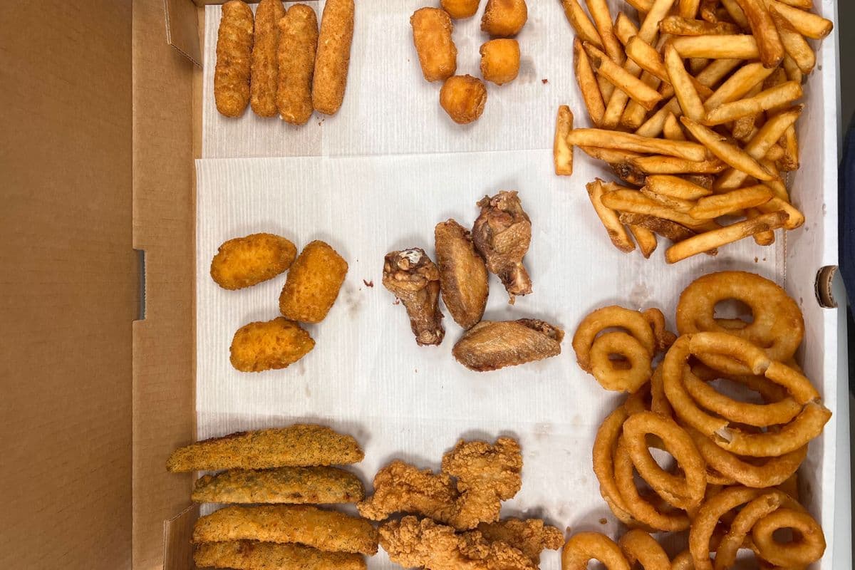 Three Platters with Two Sauces