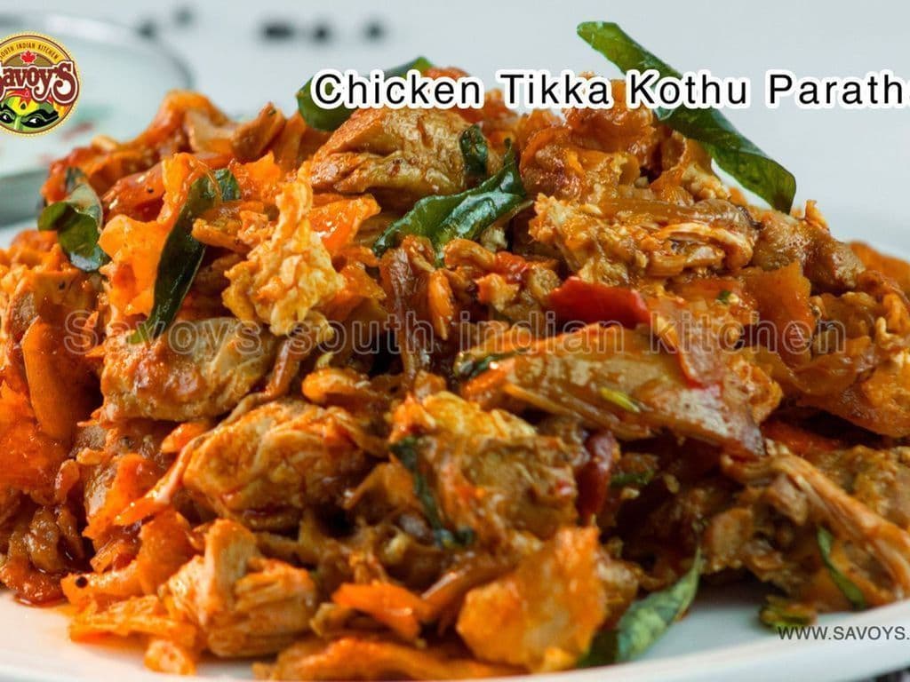 Chicken Tikka Kothu Porotta