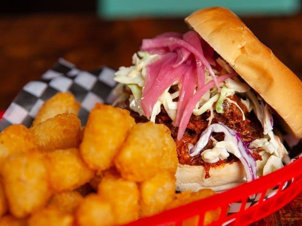 Piled High Smoked Pork Sammie