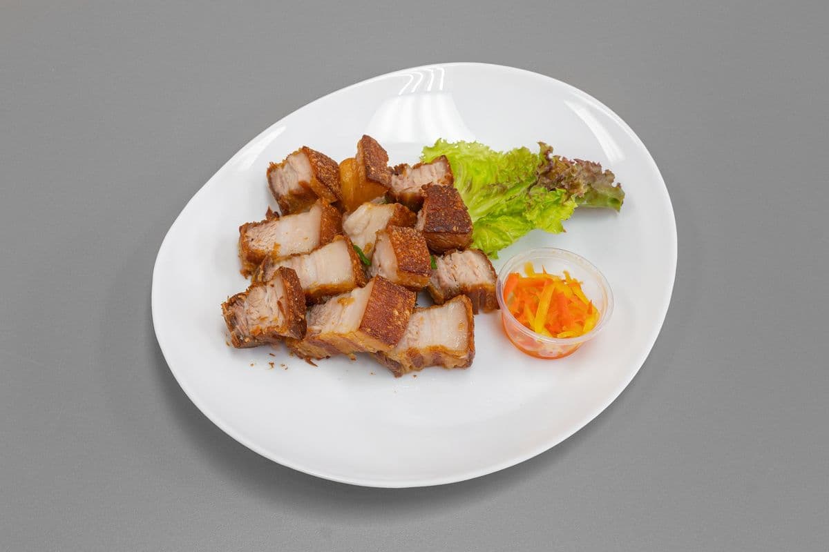 Crispy Lechon Kawali with Atsara