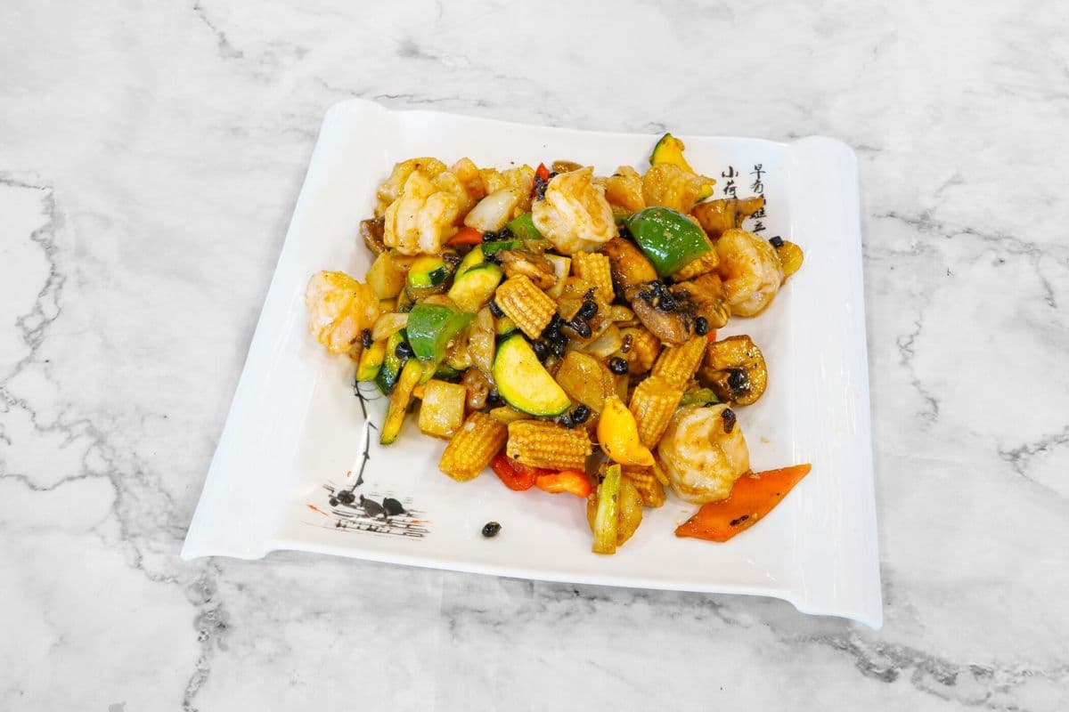 Shrimp in Black Bean Sauce