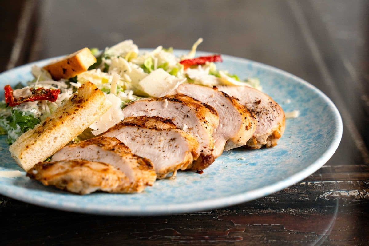 Caesar Salad with Chicken Breast