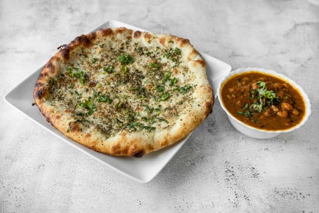 Amritsari Kulcha and Channa