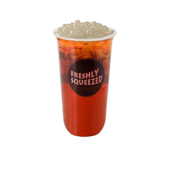 Lychee Black Tea with Lychee Jelly Boba