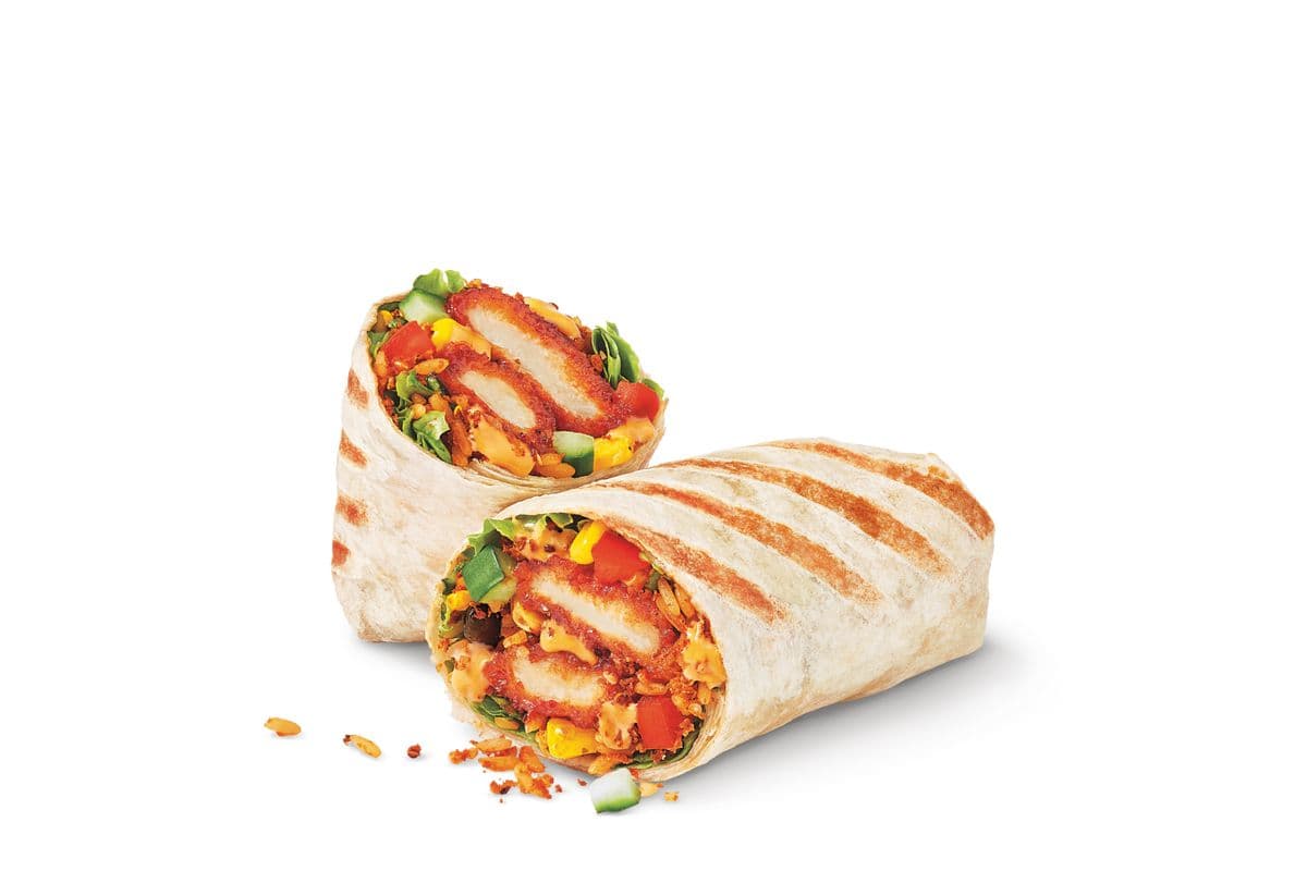 Wrap-délice au poulet BBQ avec fromage - crousillant