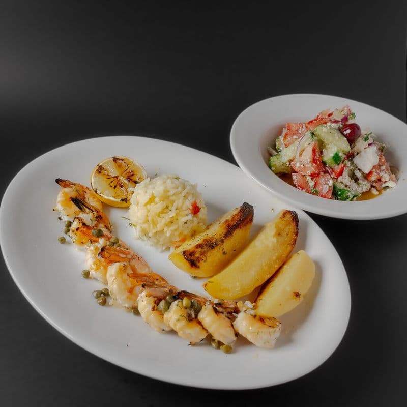 Grilled Garides / Garides grillés