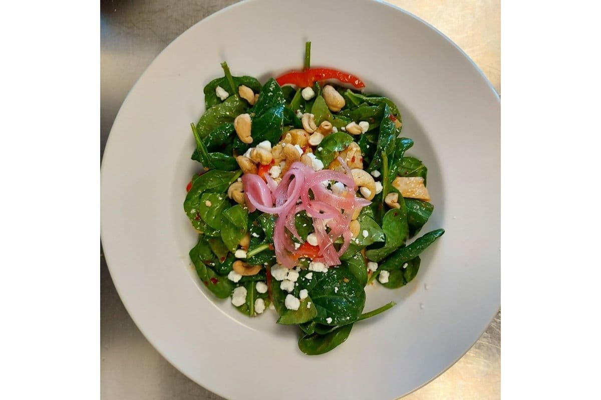 Thai Chicken Spinach Salad
