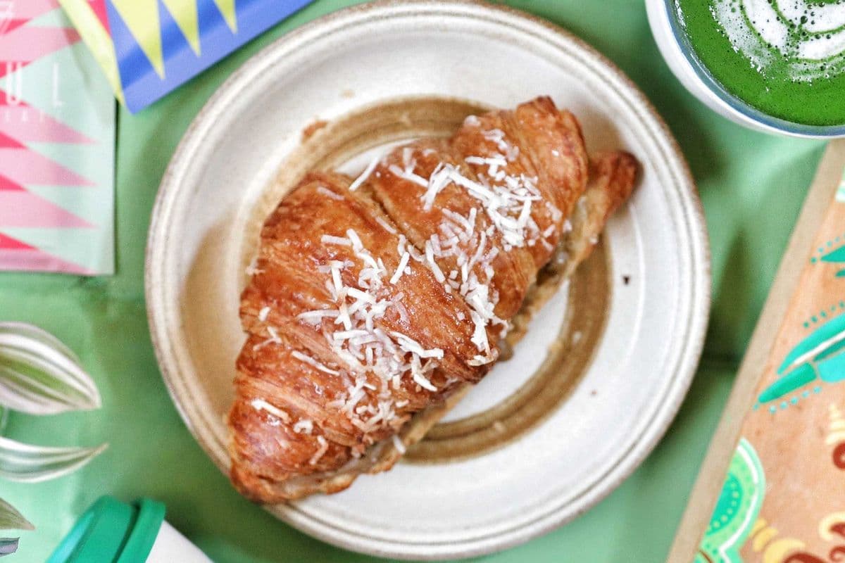 Coconut Pandan (Twice Baked Croissant)