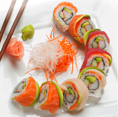 #0210. Rainbow Roll (8 pcs)