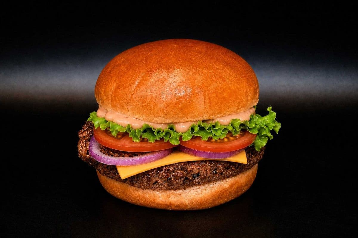 100% Fresh Chuck Steak Cheeseburger (6 oz)