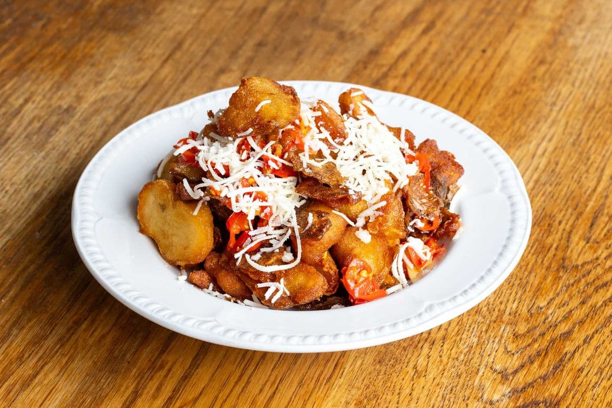 1/2 Fried Crushed Potatoes