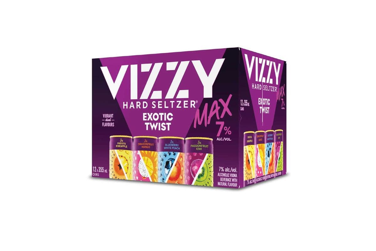 112352. VIZZY EXOTIC TWIST MAX MIXER (12 x 355ML (CANS))